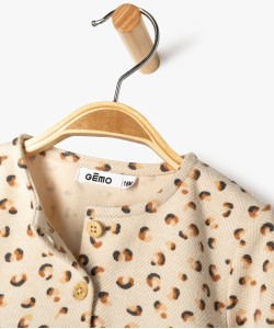 Blouse à manches longues à motifs tachetés bébé fille